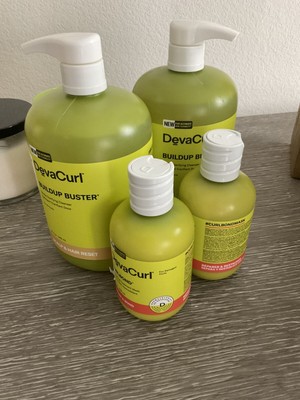 4 Piece Devacurl Buildup Buster 32 oz Scalp And Hair Reset And Deva Curl Bond 8z