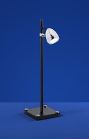 Led Tischleuchte Industrial Strahler Schwarz Chrom Glas Schalter Warmweiß 165Lm
