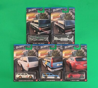 Hot Wheels Hot Wagons Series 1 Complete Set of 5 (includes Datsun