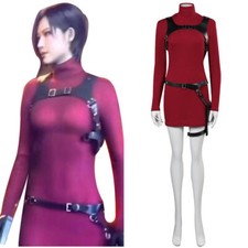 Resident Evil 4 Biohazard RE:4 Ada Wong Cosplay Costume Halloween Carnival Part/