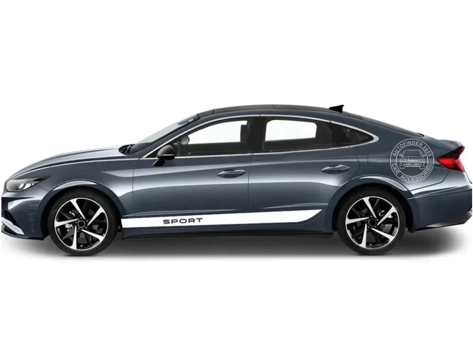 Calcomanías gráficas deportivas de carreras para Hyundai Sonata Racing 2 piezas pegatinas laterales de coche Foto 3 de 4