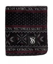 Victoria’s Secret 50x60 Snowflake Sherpa Blanket Throw, New