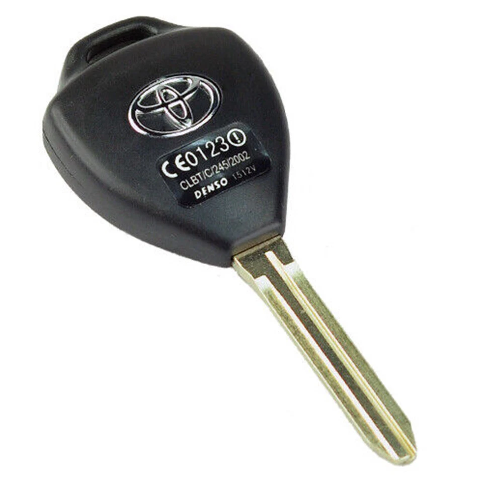 Funda Carcasa Llave Remoto 10 PIEZAS para Toyota Carola 2 Botones Hoja Sin Cortar Foto 3 de 4