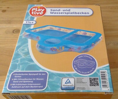 Kleinkind Sand- und Wassserspielbecken  86x14x72cm, neu + ovp, 3 Einzelbecken,