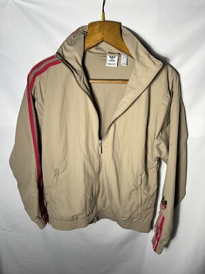 Jogging Windjacke Adidas K-Way Beige XS Damen Women Waterproof Jacket