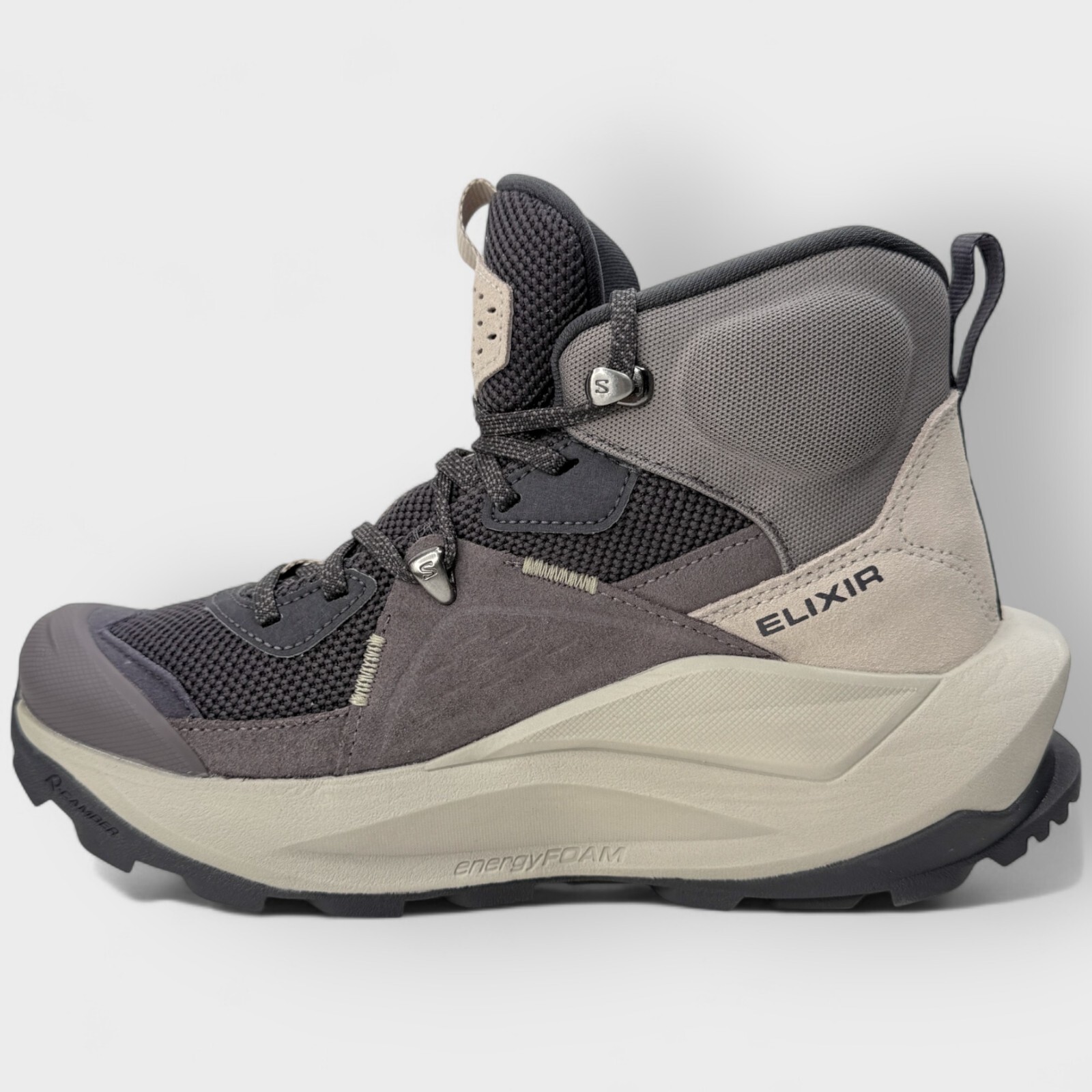 Stivali da trekking Salomon Elixir Mid GORE‐TEX da donna Nine Iron Shark taglia US 6 5