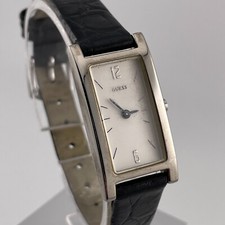 Guess Womens Watch 17mm Case Black Band Quartz Analog Two Hands