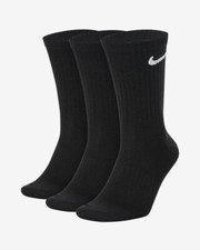 Nike Everyday Lightweight Training Crew Socks Size L 8-12 3 Pairs SX7676 010