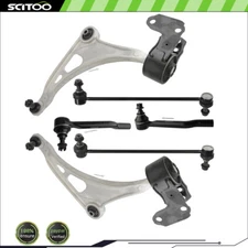 6Pcs For 2014-2020 Acura MDX Front Control Arm Ball Joint Tie Rod End Sway Bar