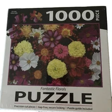 Fantastic Floral 1000 Piece Large Jigsaw Puzzle Turner Licensing Fun Family Game