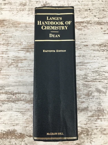 Lange’s Handbook Of Chemistry Dean Eleventh Edition 1973 Vintage