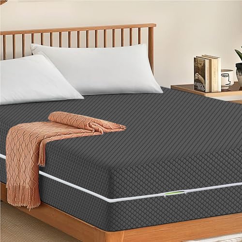 Zipped Mattress Cover Anti bed Bug zip matress Protector Encasement Double King - Picture 16 of 96