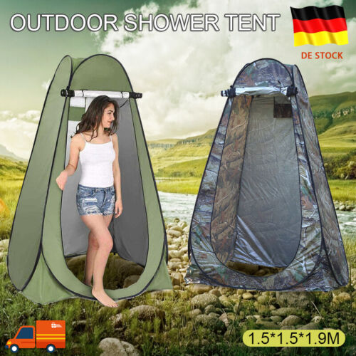 Pop Up Duschzelt Toilettenzelt Umkleidezelt Camping Zelt Beistellzelt Angelzelt - Bild 1 von 14