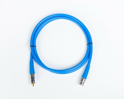 Canare L-5CFB 75ohm RCA to BNC, Pro Digital Audio Video Blue Coax Cable.
