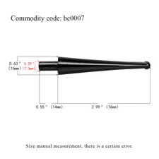 MUXIANG Straight Tapered Stem 3mm Metal Filter Pipe Mouthpiece Tobacco Pipe DIY