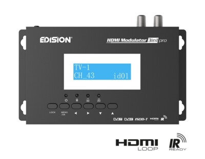 EDISION HDMI Modulator 3in1 pro, DVB-C/DVB-T/SDB-T