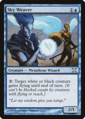 1x Sky Weaver NM Eng MTG - Tenth Edition