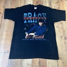 VTG 97 Tracy Lawrence Coast Is Clear Tour Black Single Stitch T Shirt Size XL