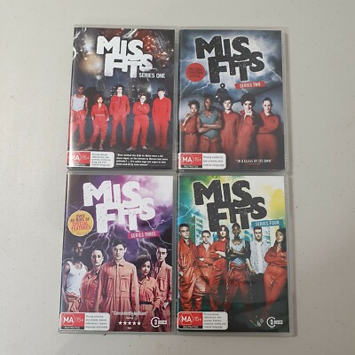 Misfits Series 1 2 3 4 DVD, BBC (2013) Mis Fits, UK Comedy Season 1-4