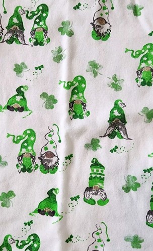 Burt's Bees Kids Size 4 Cotton Shamrock Gnome Pajama Set Great Cond. - Picture 3 of 6