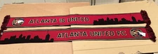 2 Atlanta is United MLS Soccer Scarf City red skyline black New