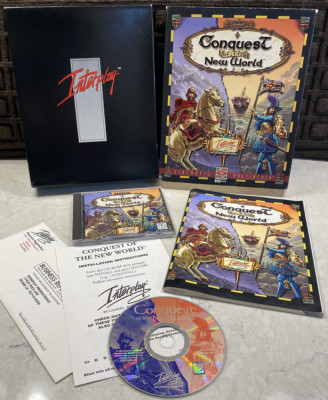 CONQUEST OF THE NEW WORLD - PC Big Box Game (1996 Interplay CD-ROM) - VERY GOOD!