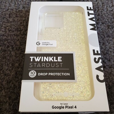New Case-Mate Phone Case for Google Pixel 4 Twinkle Stardust