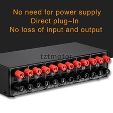 B042 Passive Power Amplifier Selector Speaker Switch 4 Amp In 2 Speaker Out
