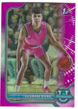 2021-22 Bowman University Basketball #9 Osumane Dieng 1st Bowman Pink Refractor