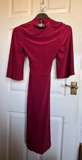 Pretty Little Thing: Ladies Dress. Backless. Maroon. UK size 8. Some damage.