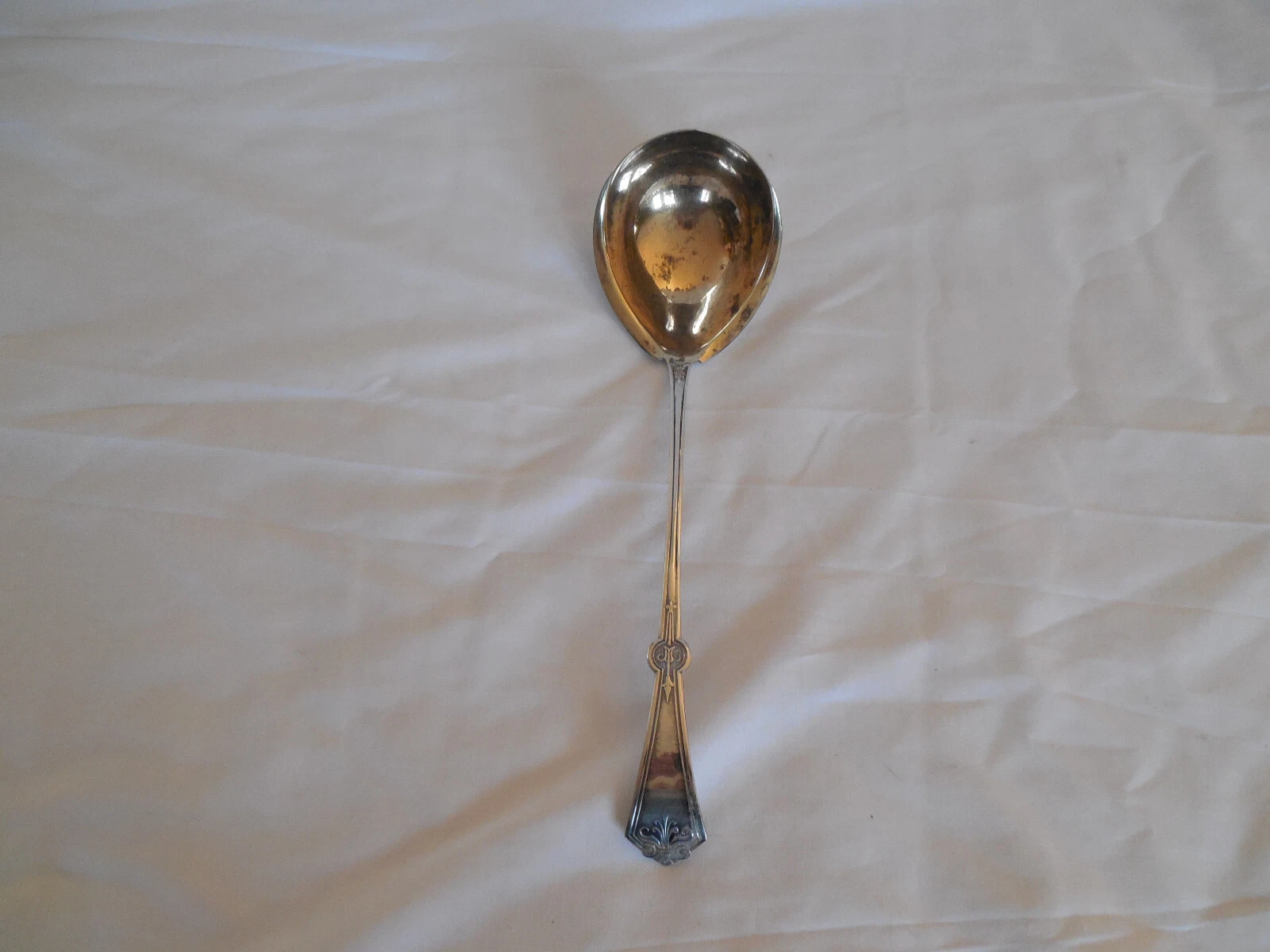 1847 Rogers Persian silver punch bowl ladle 13" 1871