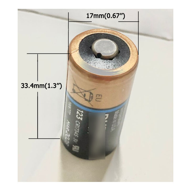 3V 1550mAh Battery Non-rechargeable For Flashlight Camera DL/PL/CR123A CR17345