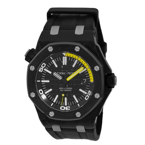 AUDEMARS PIGUET Black Carbon Royal Oak Offshore Diver Box Warr...