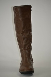 Bota alta caña ancha, piel - Dalatalla