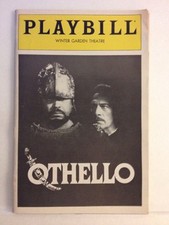 Playbill Othello at Winter Garden Theatre April 1982! James Earl Jones!