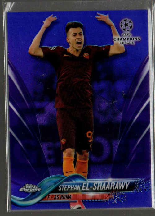 2017-18 Topps Chrome UEFA Champions Purple Refractors #92 Stephan el-Shaarawy