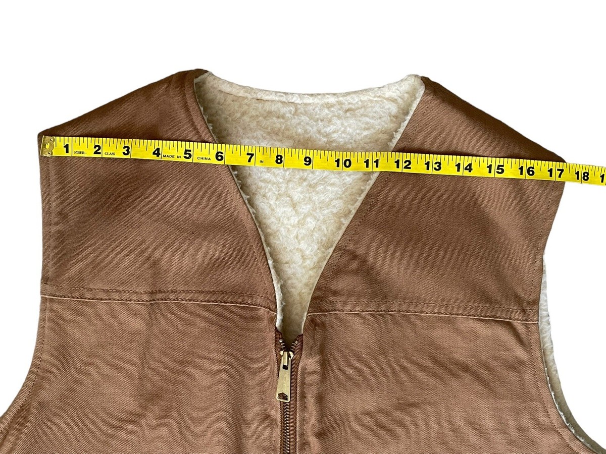 Vintage Carhartt 6SV Sherpa Lined Heavy Brown Duck Canvas Vintage Carhartt 6SV Sherpa Lined Heavy Brown Duck Canvas