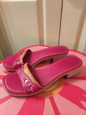 Jil Sander Women's Red And Brown Leather Sandals. 40 Or 10. Made In Italy....