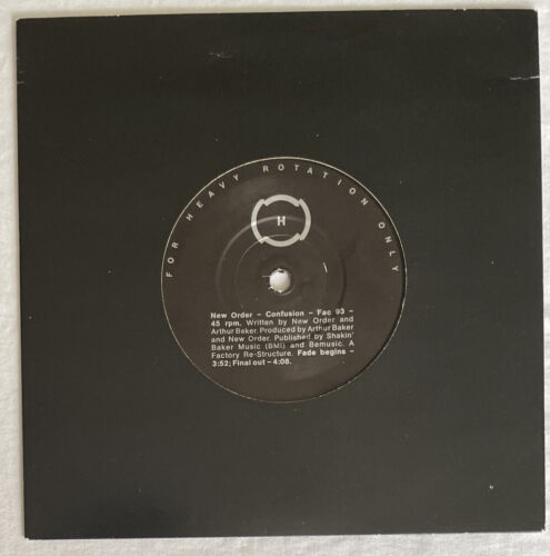 NEW ORDER -Confusion- Rare UK Promo 7" in original card sleeve (Vinyl) - Picture 2 of 4