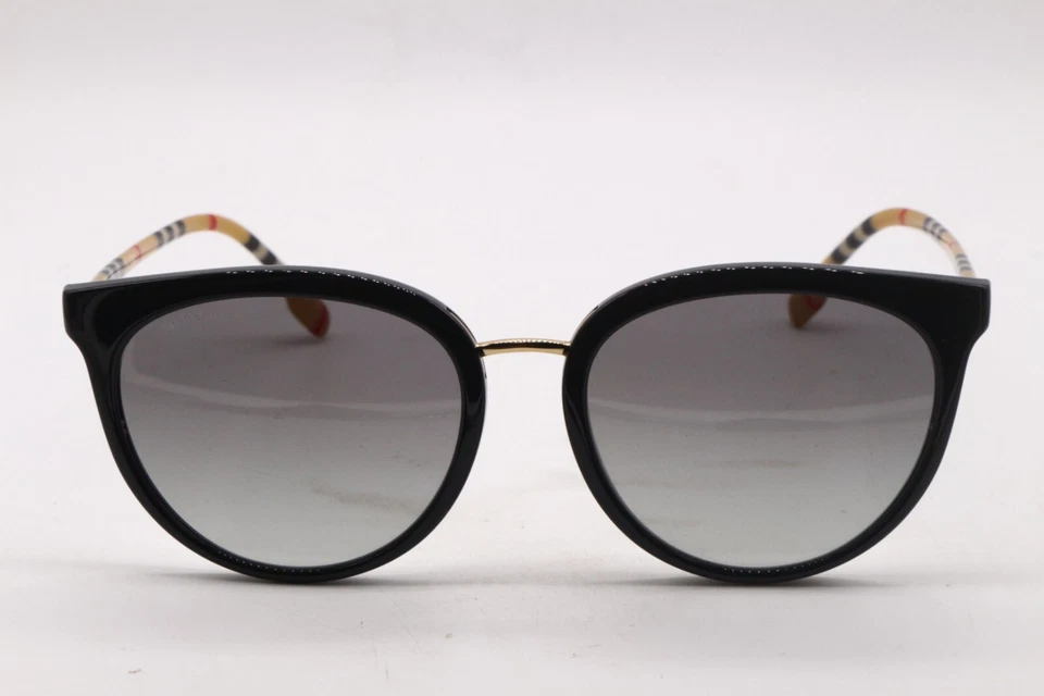 GAFAS DE SOL BURBERRY B 4316-F 3853/11 NEGRAS REDONDAS DEGRADADAS MARCOS AUTÉNTICOS 57-19 Foto 2 de 4