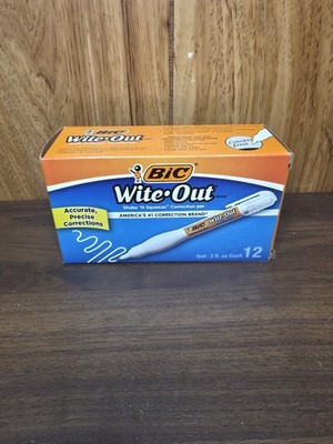 BIC Wite-Out Brand Shake 'n Squeeze Correction Pen, 12-Count Pack