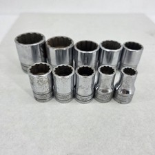 Snap On Tools 10 Piece 12 Drive Shallow 12 Point Sae Socket Set Sw Series Snap On Tools 10 Piece 12 Drive Shallow 12 Point Sae Socket Set Sw Series