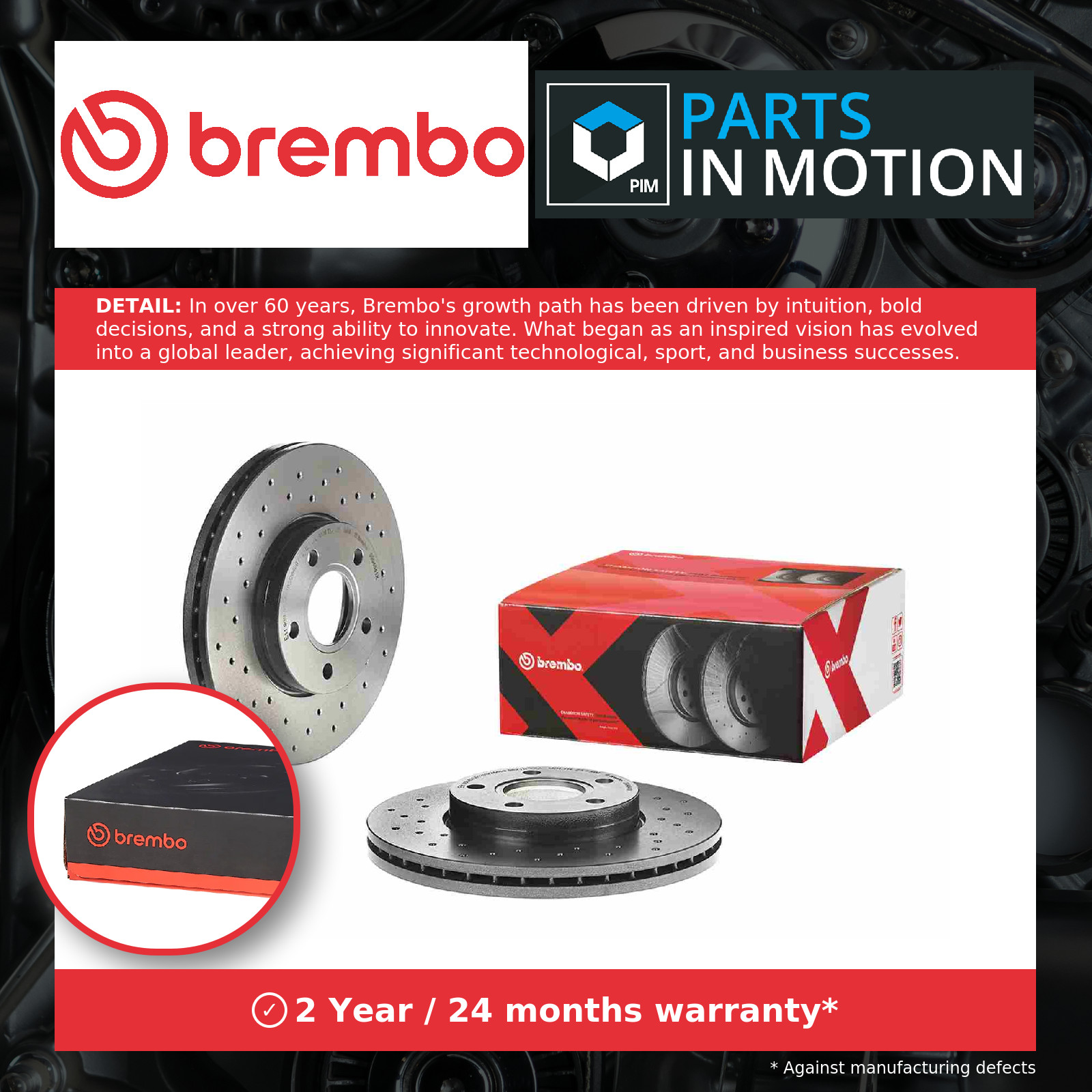 2x Brake Discs Pair Vented fits FORD FOCUS C-MAX 2.0 Front 04 to 07 278mm Set - Image 26