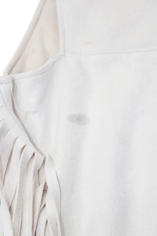 Conjunto de falda sin mangas con flecos sin mangas para niños y niñas soprano beige talla 10-12 Foto 4 de 4