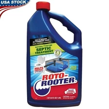 Septic Treatment Enzyme Gel Odor Control Backup Prevention 64oz Safe All Pipes