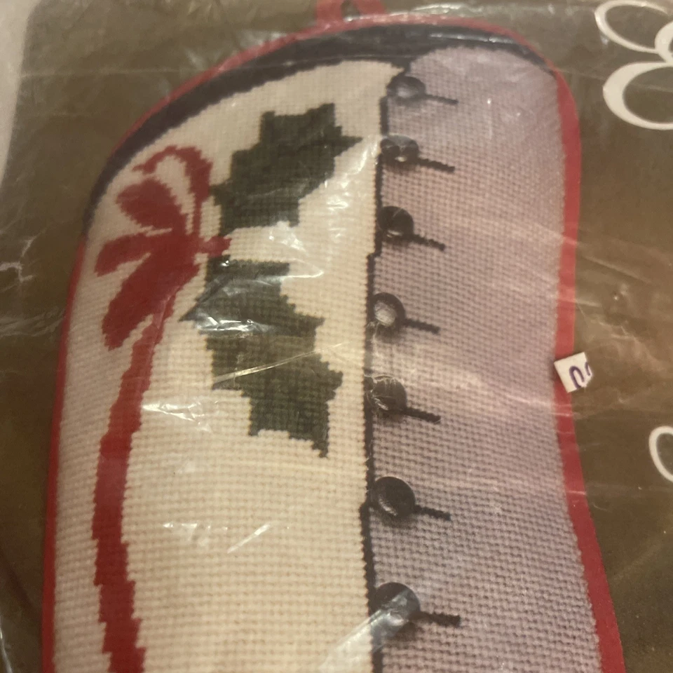 NEW Elsa Williams needlepoint Christmas Stocking kit boot vtg shoe victorian - Image 2 of 4