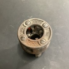 Ridgid 1/2" Pipe Threader Die Head Hand Ratchet Threading Tool Used