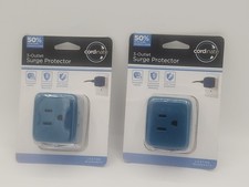 grounded 3 outlet adapter Lot Of 2