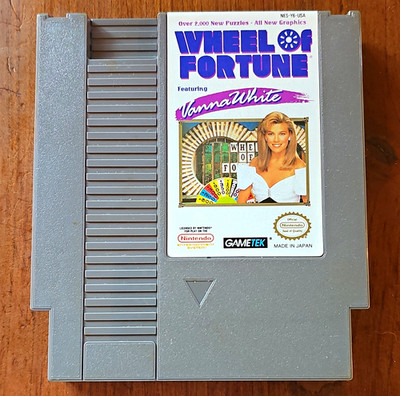GameTek Wheel of Fortune Featuring Vanna White (Nintendo NES) TESTED & WORKS