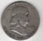 1952 D FRANKLIN HALF DOLLAR 90% SILVER 50¢ DENVER MINT UNITED STATES OF AMERICA